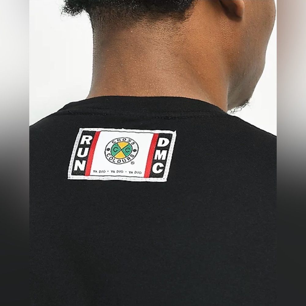 Men’s Cross Colours x Run DMC BBoyz Graphic Tee - Black - Picture 3 of 3